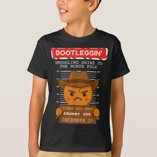 Ginger Jailhouse Christmas Humor Gingerbread Coupl T-Shirt (Vorderseite)