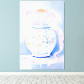 Ginger Jar Acrylic Malerei Preppy wall Art Leinwanddruck (Insitu (Holzboden))