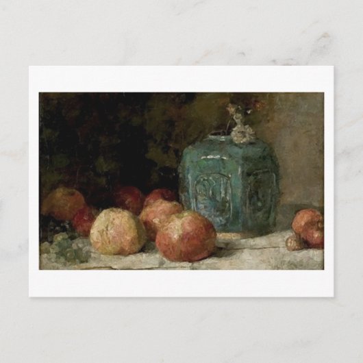 Ginger Jar and Apples, Vincent van Gogh Postkarte (Vorderseite)