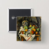 Ginger Jar and Fruit - Paul Cezanne - c1895 Button (Vorne & Hinten)
