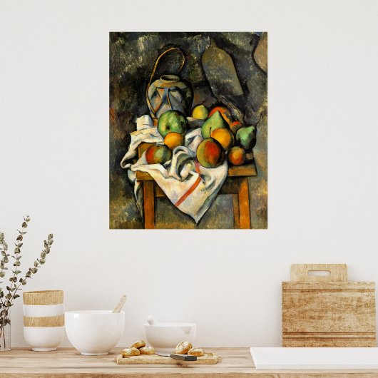 Ginger Jar and Fruit - Paul Cezanne - c1895 Poster (Küche)