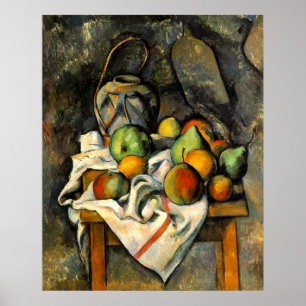 Ginger Jar and Fruit - Paul Cezanne - c1895 Poster