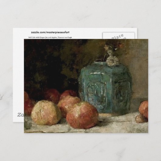 Ginger Jar & Apples, Vincent van Gogh Fine Art Postkarte (Vorne/Hinten)