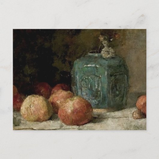 Ginger Jar & Apples, Vincent van Gogh Fine Art Postkarte (Vorderseite)