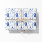 Ginger Jar Blue und White Chinoiserie Geschenkpapier Set