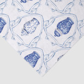 Ginger Jar Blue und White Chinoiserie Seidenpapier (Detail)