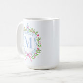 Ginger Jar & Christmas Berries Monogram Kaffeetasse (Vorderseite Links)