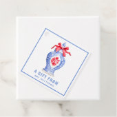 Ginger Jar mit Red Bow Personalisiert Geschenkanhänger (Beispiel)