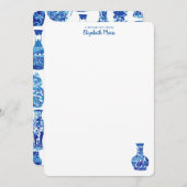 Ginger Jar Stationary Mitteilungskarte (Vorne/Hinten)