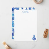 Ginger Jar Stationary Mitteilungskarte (Vorderseite/Rückseite Beispiel)