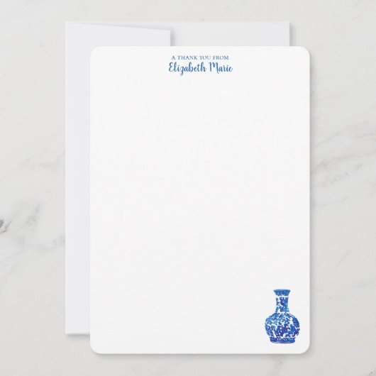 Ginger Jar Stationary Mitteilungskarte (Vorderseite)