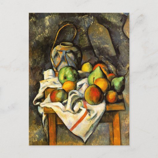 Ginger Jar und Fruit Fine Art von Cezanne Postkarte (Vorderseite)