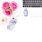 Ginger Jar White mit Name Vinyl Sticker