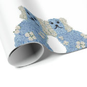 Ginger Jars Magnolias Staffordshire Hunde Geschenkpapier (Rolleneckpunkt)