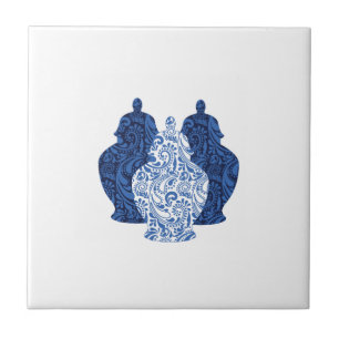 Ginger Jars Pottery Blue/White Keramik Tile Fliese