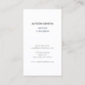 Ginger Jars Pottery Eleganter Innenarchitekt Visitenkarte (Rückseite)