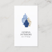 Ginger Jars Pottery Eleganter Innenarchitekt Visitenkarte (Vorderseite)