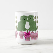 Ginger Jars Staffordshire Dogs Topiary Art Poster Kaffeetasse (Mittel)