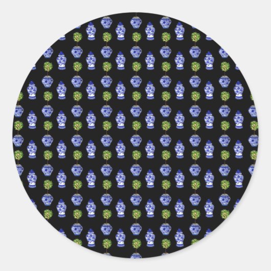 Ginger Jars und Topiary Tree Umschlag Aufkleber (Vorderseite)