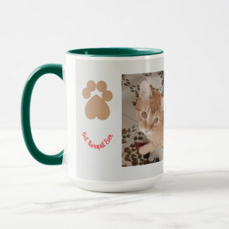 Ginger kitten 2 photos, best therapist,  tasse