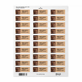 GINGER KITTEN CAT CUSTOM Return Address Labels (Vorne)