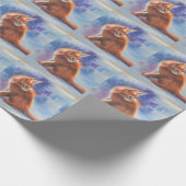 Ginger Kitten in Pastel Light Geschenkpapier (Ecke)