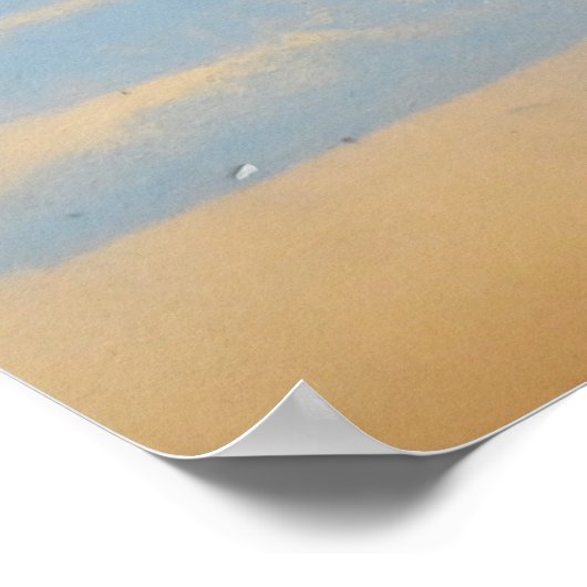 Ginger Kitten in Pastel Light Poster (Ecke)