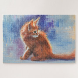 Ginger Kitten in Pastel Light Puzzle