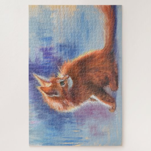 Ginger Kitten in Pastel Light Puzzle (Vertikal)