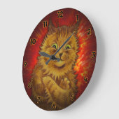 GINGER KITTEN PET CAT BUDDDY GROßE WANDUHR (Winkel)