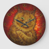 GINGER KITTEN PET CAT BUDDDY GROßE WANDUHR (Vorderseite)