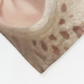 Ginger Kitten Sleeping (Shabby Chic) Fleecedecke (Ecke)