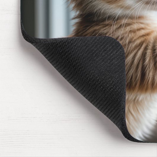 Ginger Kitten with Window Heart Mousepad (Ecke)