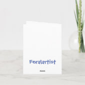 Ginger Kitty Artist Malerei Klimt Garden Dankeskarte (Rückseite)