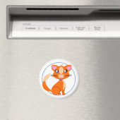 Ginger Kitty Toon Magnet (In Situ (Geschirrspüler))