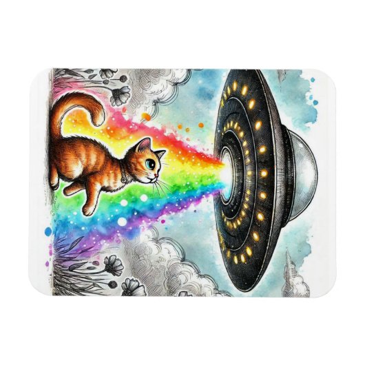 Ginger Kitty und das UFO Magnet (Horizontal)
