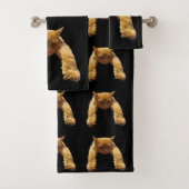 Ginger Lazy Cat, Badetuch Set (Insitu)