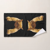 Ginger Lazy Cat, Badetuch Set (Handtuch)