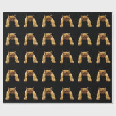 Ginger Lazy Cat, Geschenkpapier (Flach)