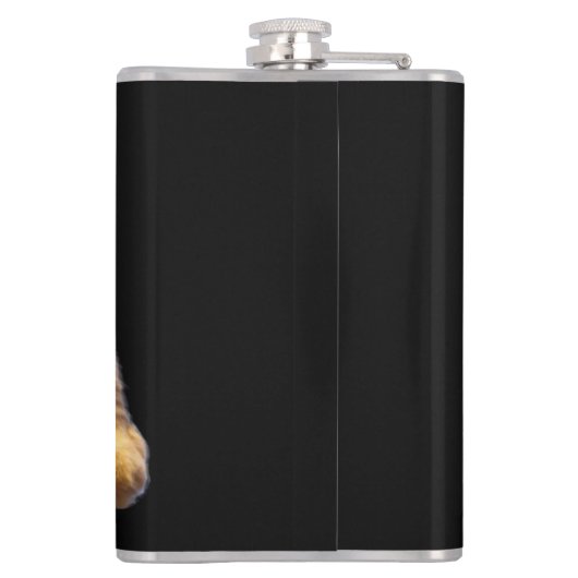 Ginger Lazy Cat, Hip Flask Flachmann (Rückseite)