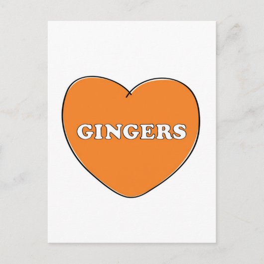 Ginger Liebe Postkarte (Vorderseite)