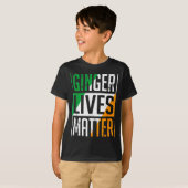 Ginger Lives Irish Flag St Patricks Day Redhead Me T-Shirt (Vorne ganz)