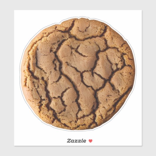 Ginger-Nuss-Cookie Aufkleber (Blatt)
