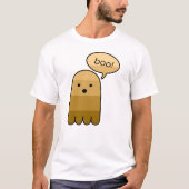Ginger Orange Boo Ghost Halloween T-Shirt (Vorderseite)