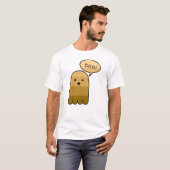 Ginger Orange Boo Ghost Halloween T-Shirt (Vorne ganz)