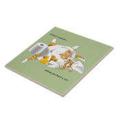 Ginger Orange Cat Funny Toilet Paper Fliese (Seite)
