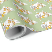 Ginger Orange Cat Funny Toilet Paper Geschenkpapier (Rolleneckpunkt)