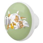 Ginger Orange Cat Funny Toilet Paper Keramikknauf (Rechts)