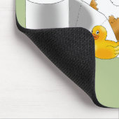 Ginger Orange Cat Funny Toilet Paper Mousepad (Ecke)