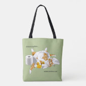 Ginger Orange Cat Funny Toilet Paper Tasche (Rückseite)
